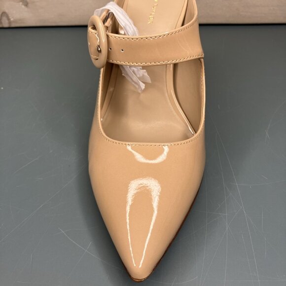 Ann Taylor Blaine Patent Leather Buckle Mule Pumps - Picture 9 of 11
